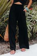 Bethany | Women's Flowy Palazzo Trousers — TOPNEWPLACE (view 3)