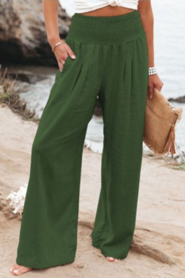 Bethany | Women's Flowy Palazzo Trousers — TOPNEWPLACE (view 4)