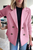 Johanna | Women’s Knit Double Breasted Blazer