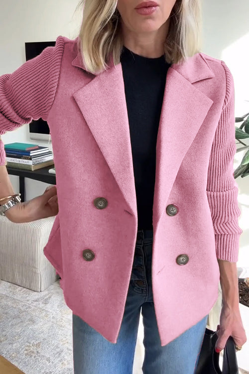 Johanna | Women’s Knit Double Breasted Blazer
