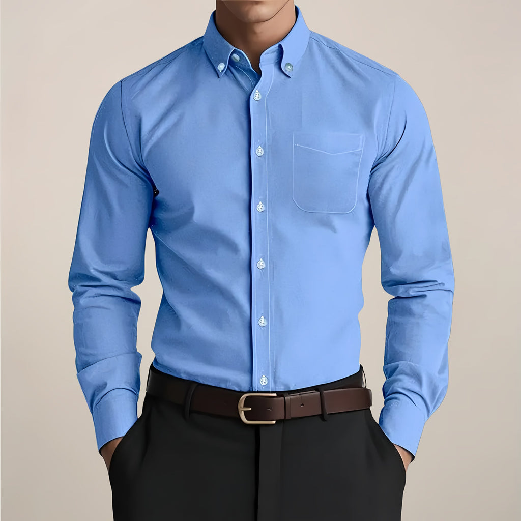 Men's Long Sleeve Button-Down Shirt — view 3