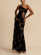 Women's One-Shoulder Floral Maxi Dress — view 3