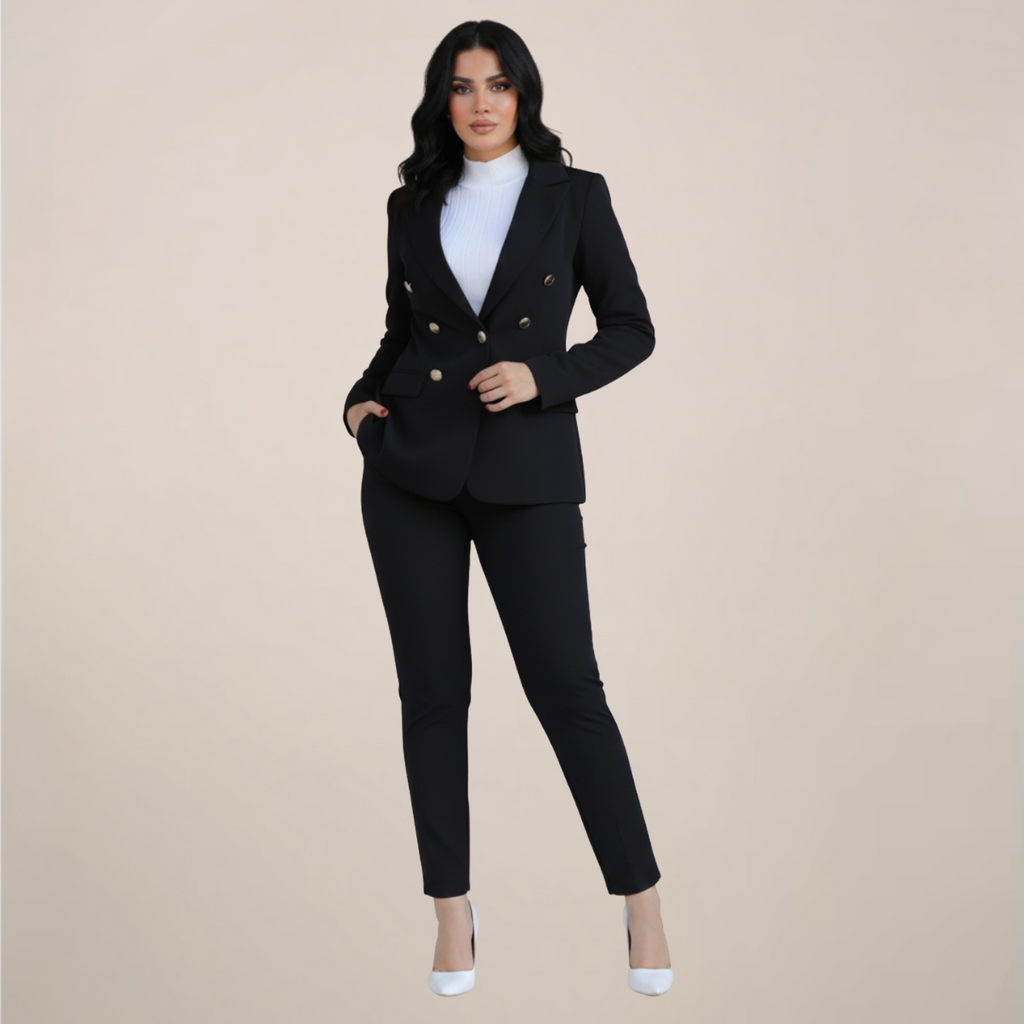 Nova | Women's High-Density Crepe Two-Piece Suit — TOPNEWPLACE (view 3)