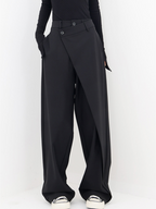 Maelys | Women’s Cross-Front Drape Palazzo Pants — TOPNEWPLACE