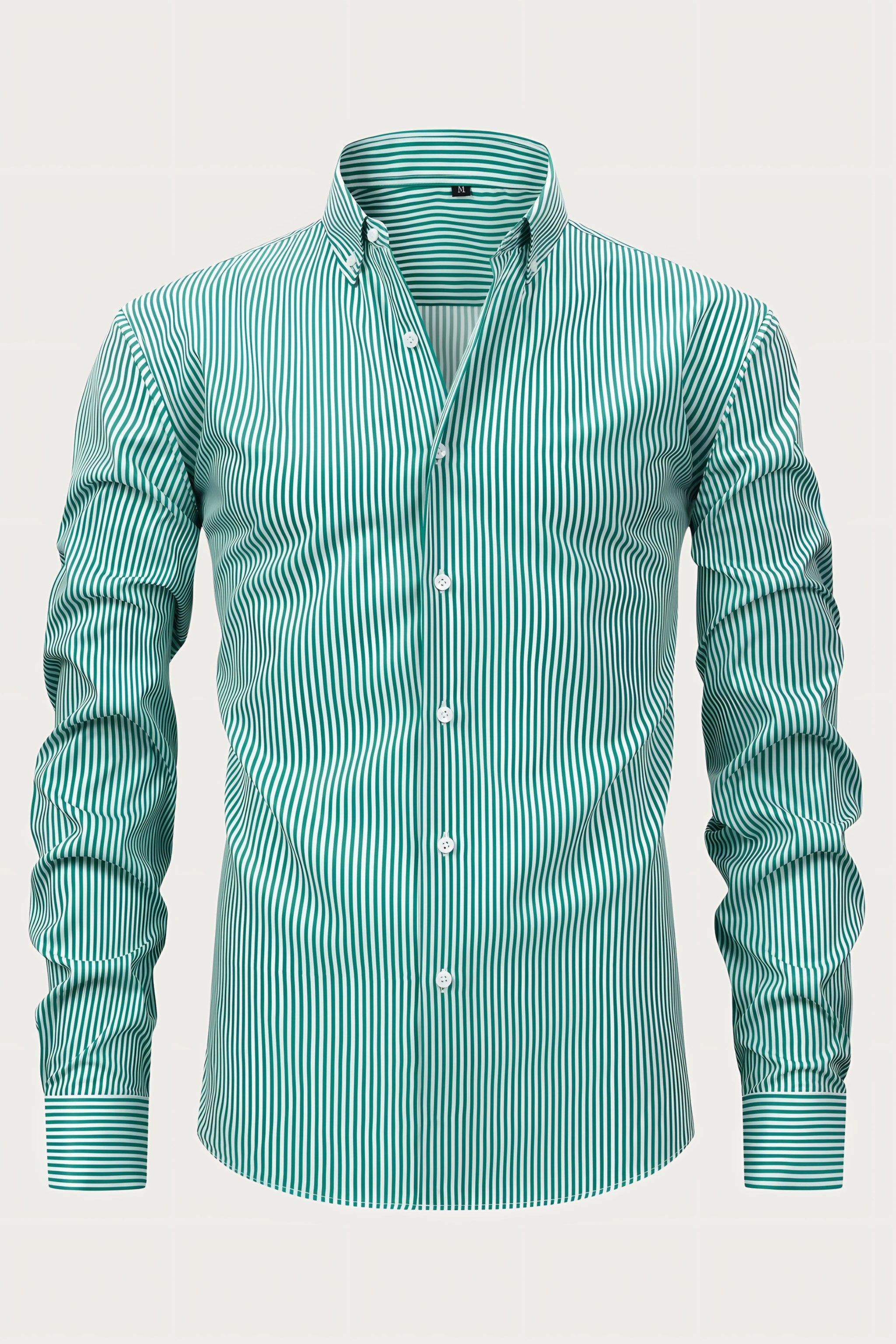 Men's Long Sleeve Striped Shirt — view 7