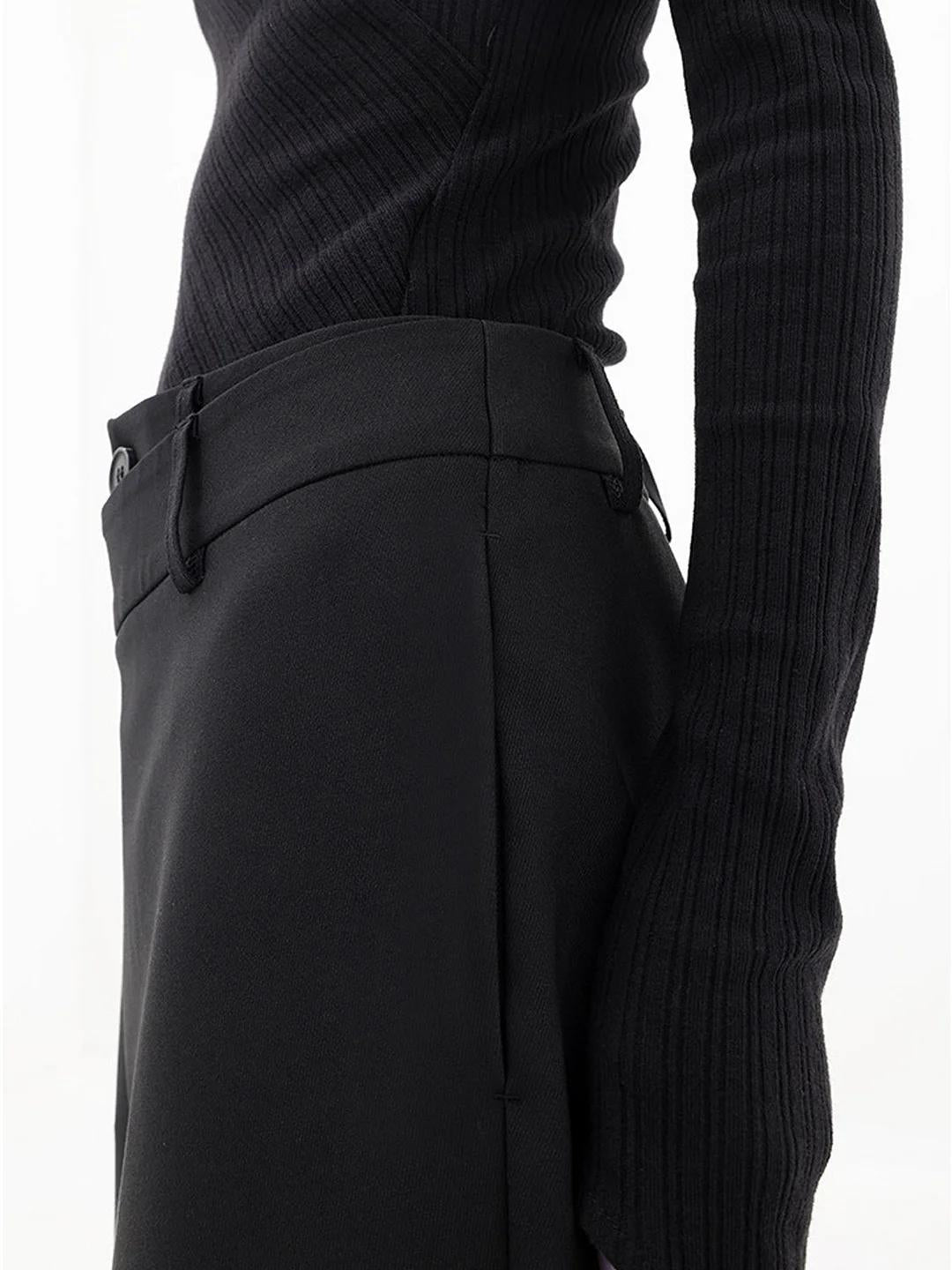 Maelys | Women’s Cross-Front Drape Palazzo Pants — TOPNEWPLACE (view 5)