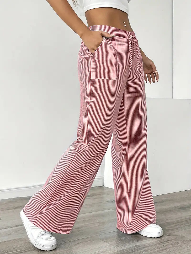 Bernice | Women’s Boho Beach Flare Trousers — TOPNEWPLACE (view 9)