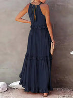 Women's Sleeveless Halter Maxi Dress — view 13