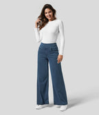 Gineva | Women’s High-Rise Flare Denim Pants — TOPNEWPLACE (view 2)