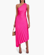 Women's One-Shoulder Pleated Maxi Dress — view 13