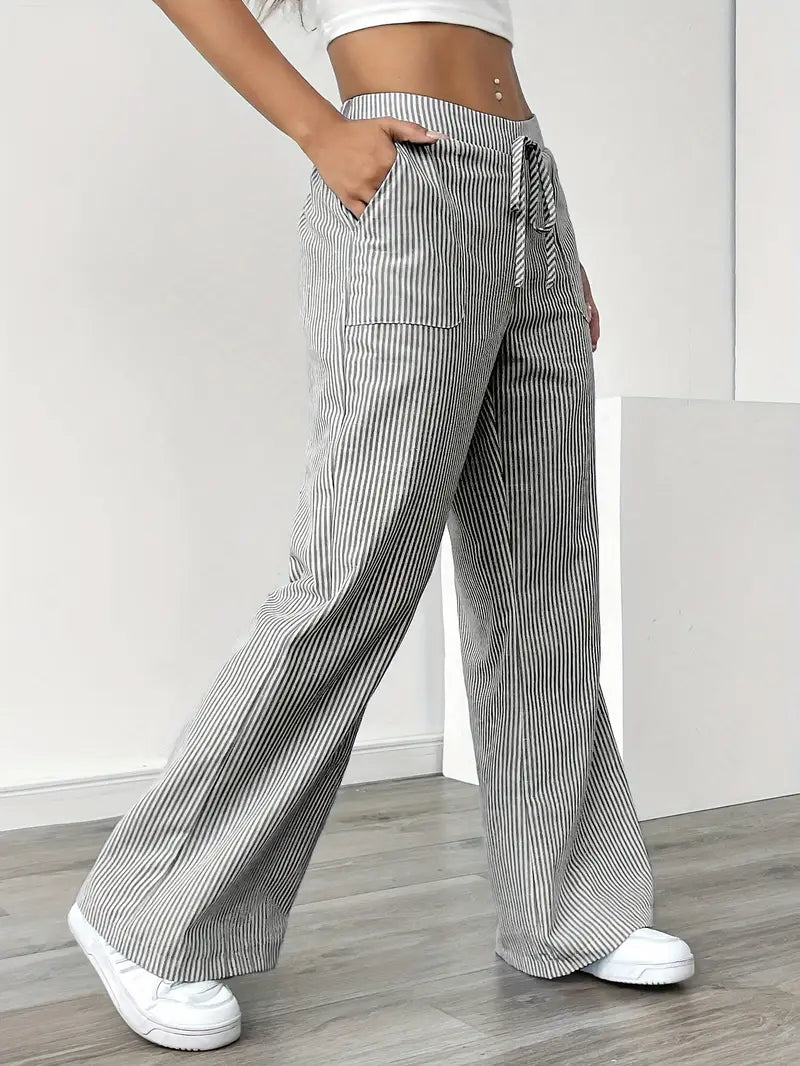 Bernice | Women’s Boho Beach Flare Trousers