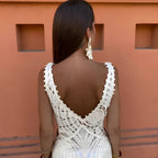 Women's Sleeveless Lace Maxi Dress — view 5