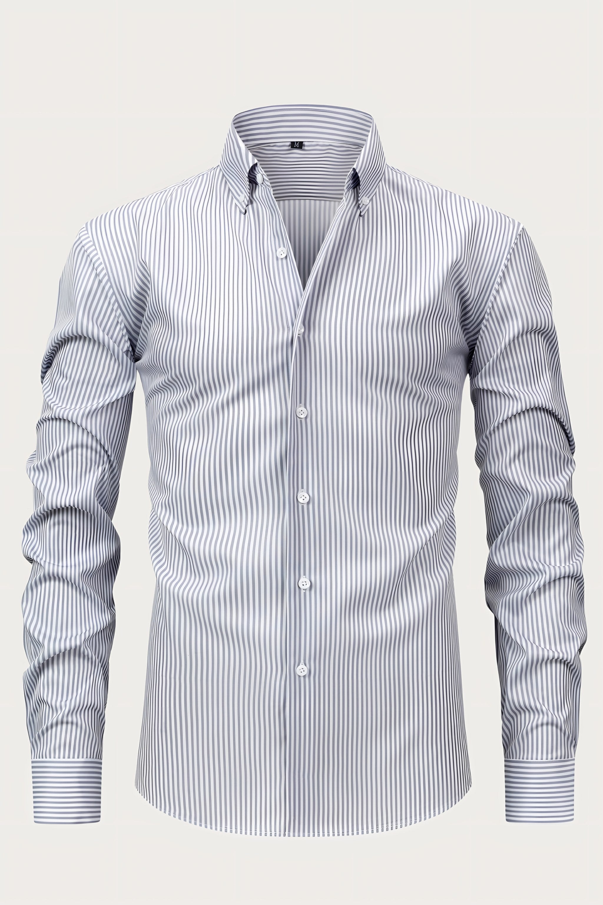 Men's Long Sleeve Striped Shirt — view 2