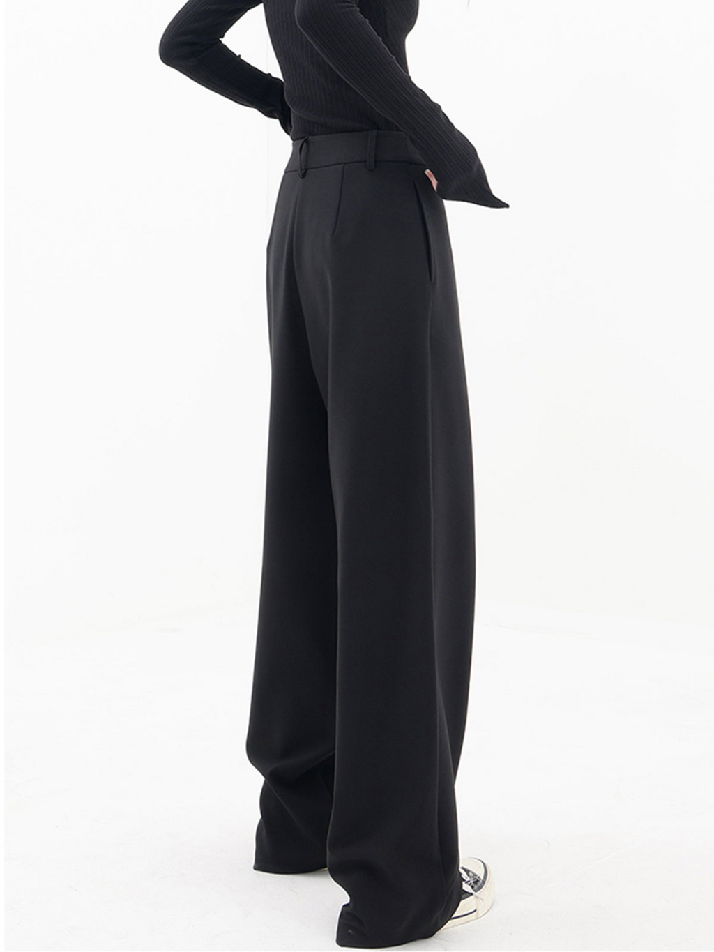 Maelys | Women’s Cross-Front Drape Palazzo Pants — TOPNEWPLACE (view 6)