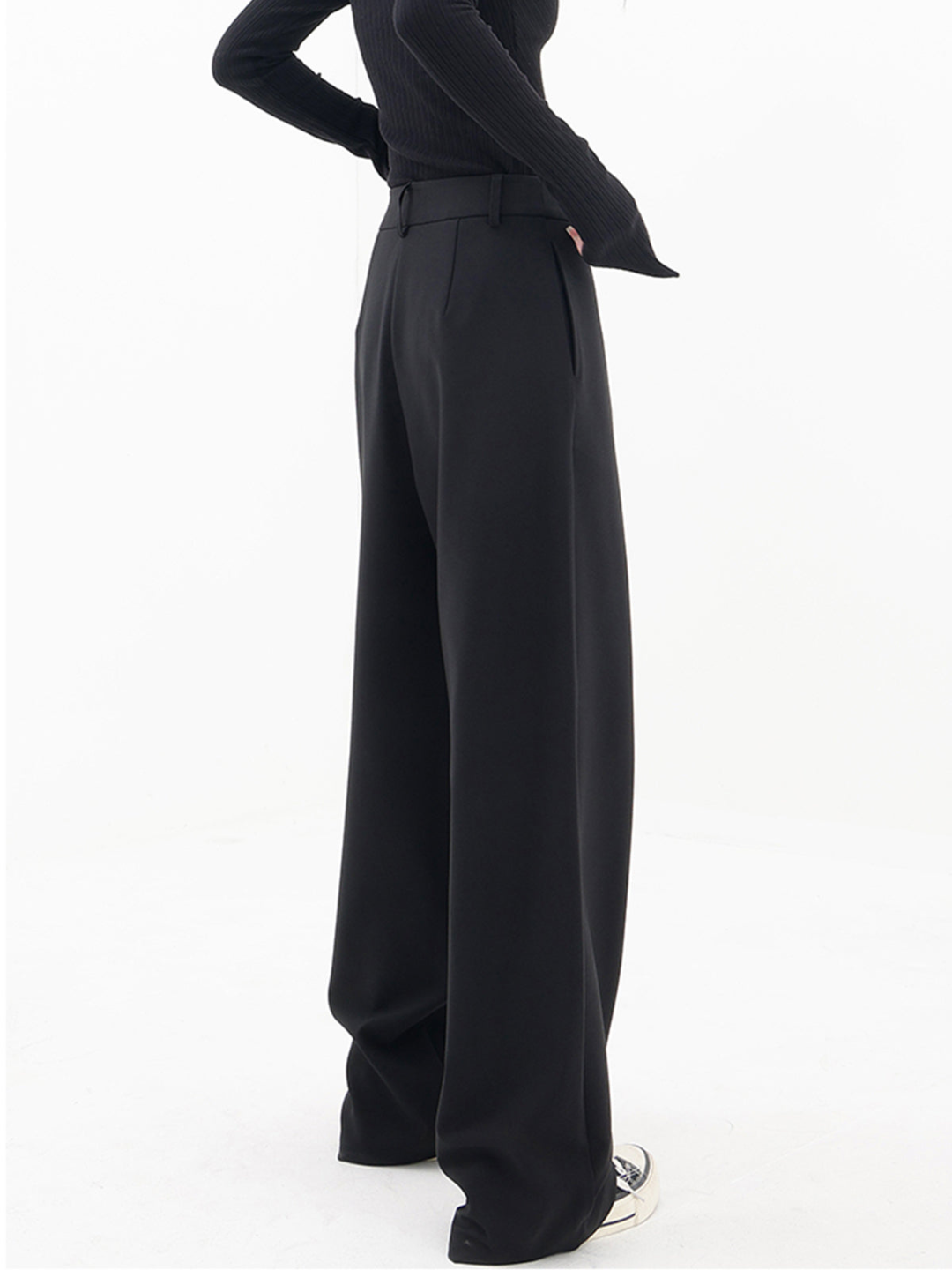Maelys | Women’s Cross-Front Drape Palazzo Pants — TOPNEWPLACE (view 6)