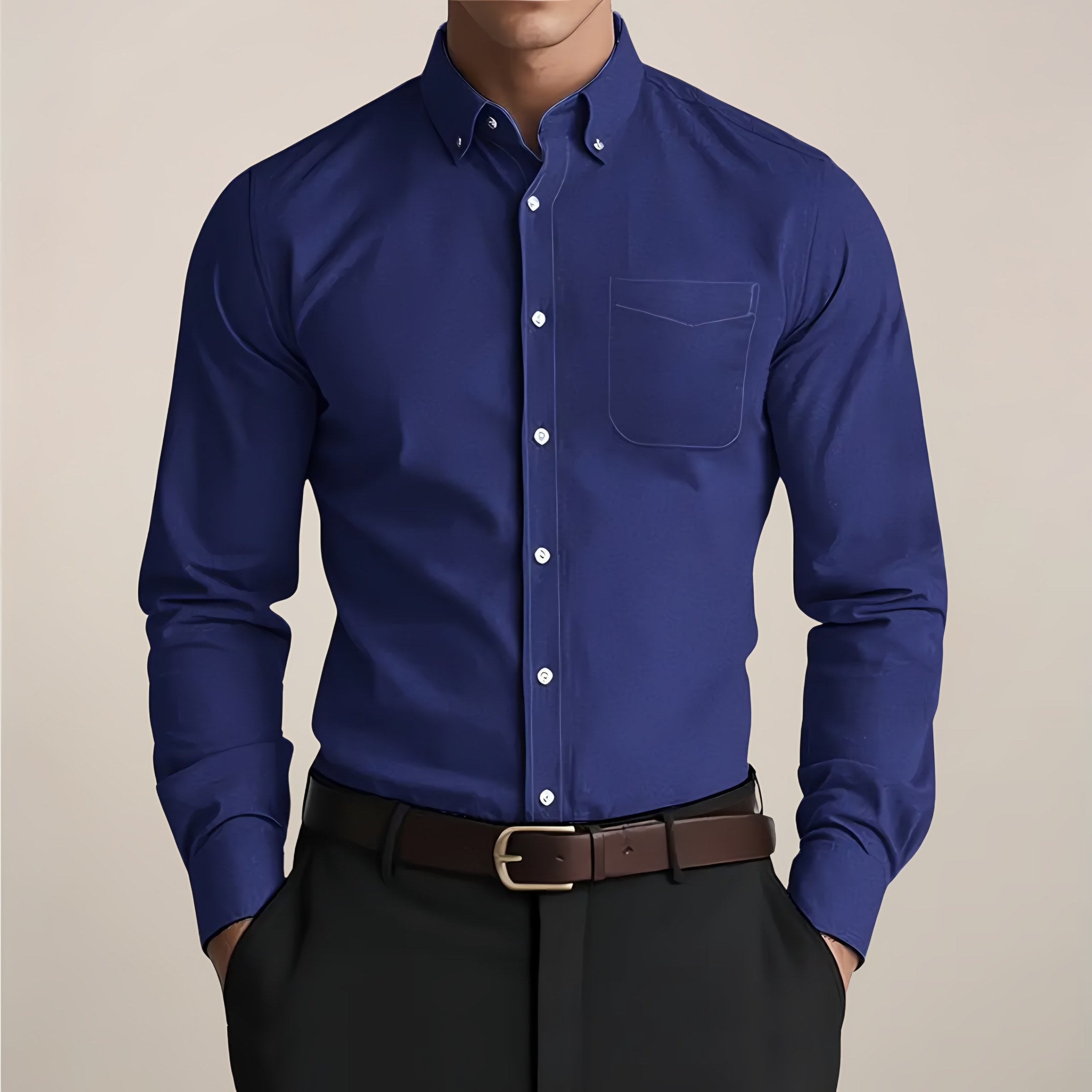 Men's Long Sleeve Button-Down Shirt — view 4