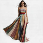Women's Strapless Pleated Maxi Dress — view 3