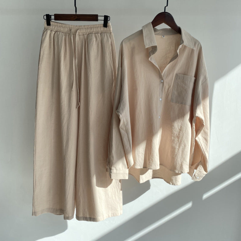 Floriana | Women’s Linen Wide Leg Outfit Set — TOPNEWPLACE (view 12)