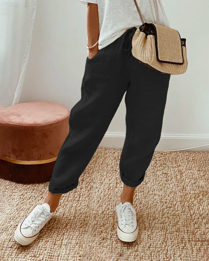Irina | Women’s Coastal Tapered Lounge Pants — TOPNEWPLACE (view 2)