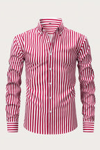 Men's Long Sleeve Striped Shirt — view 3
