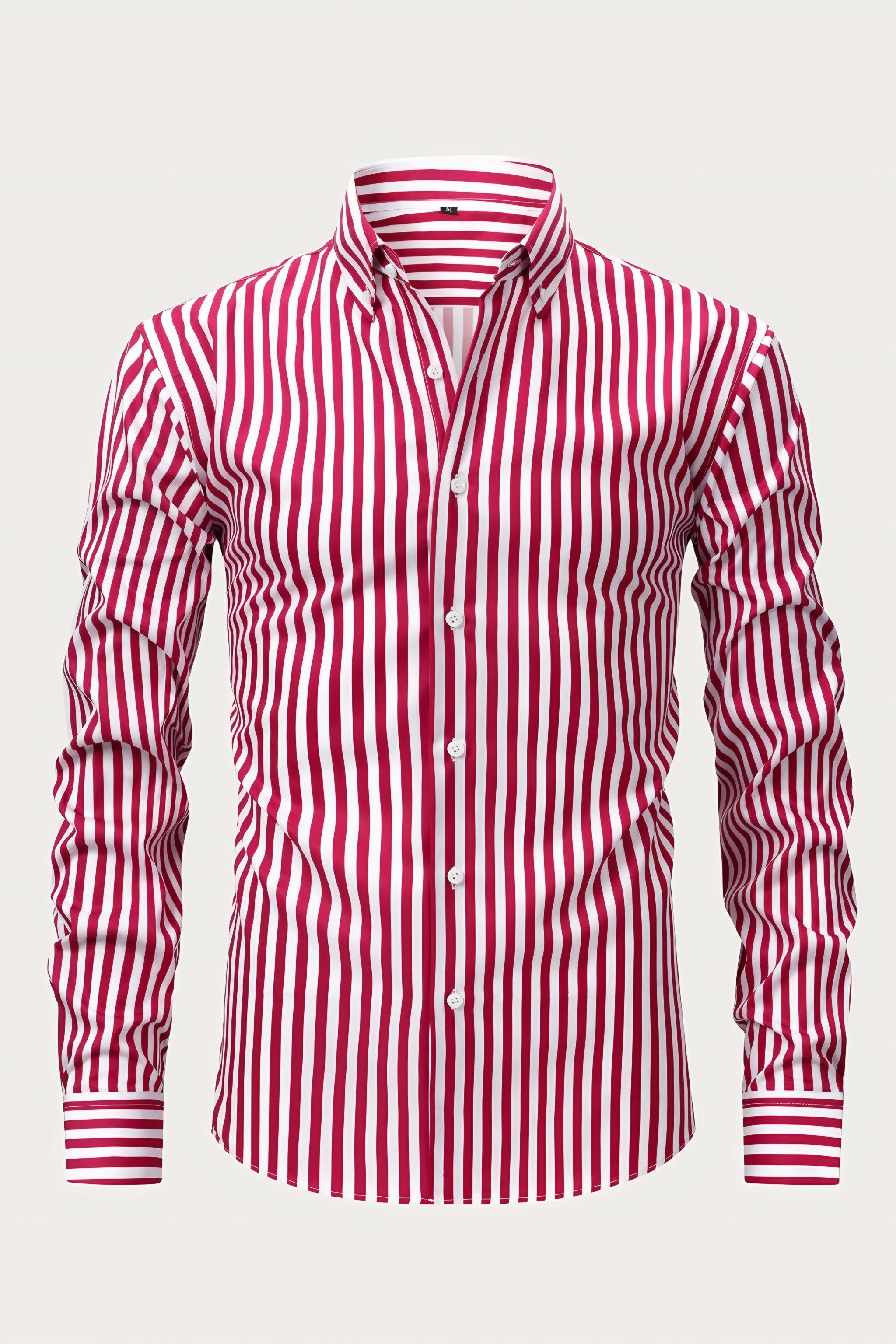 Men's Long Sleeve Striped Shirt — view 3
