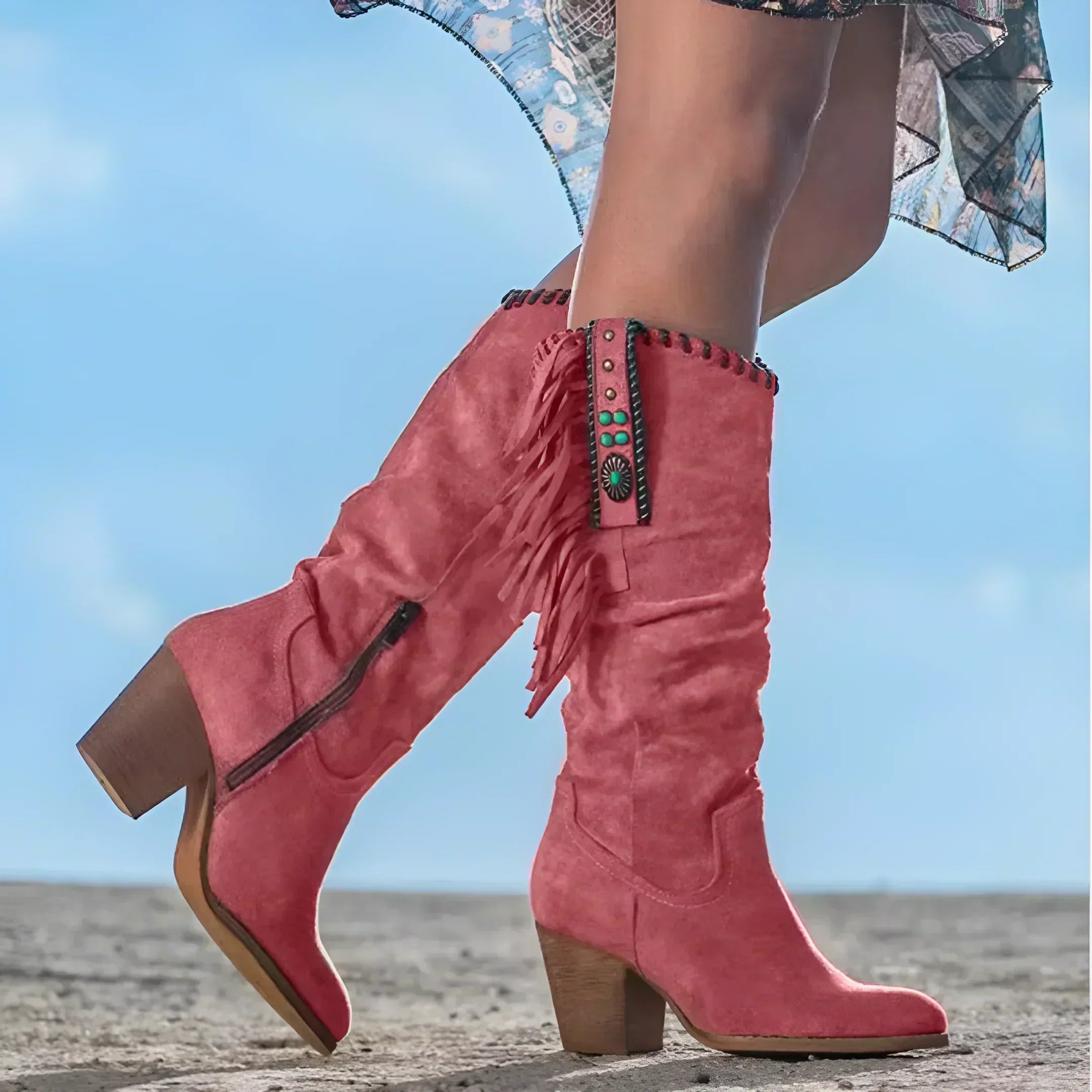 Marielle | Women’s Mid Calf Heeled Boots