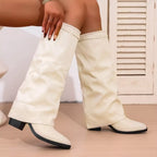 Anya | Women’s Knee High Low Heel Boots