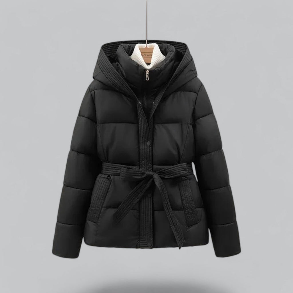 New Winter Jacket Parka Belted Coat — Warm