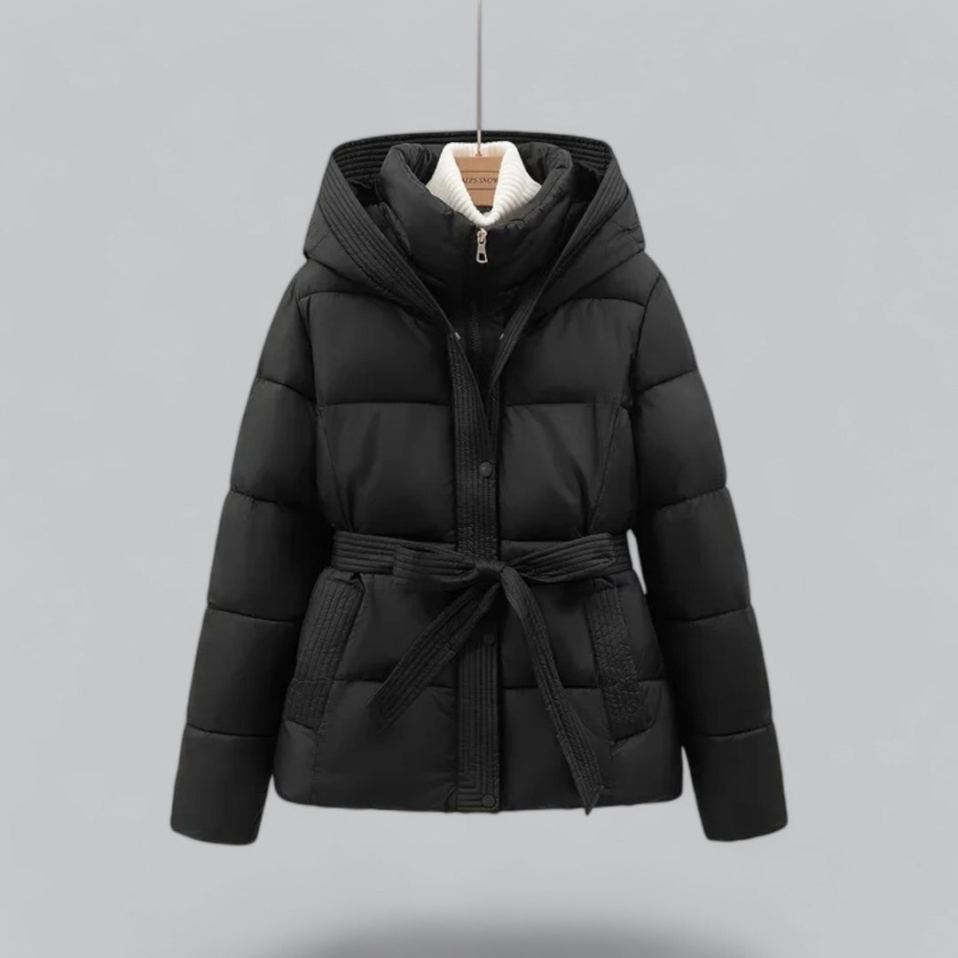 New Winter Jacket Parka Belted Coat — Warm