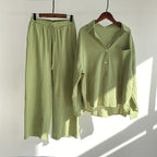 Floriana | Women’s Linen Wide Leg Outfit Set — TOPNEWPLACE (view 10)