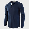 Men's Knit Long Sleeve Henley — view 1