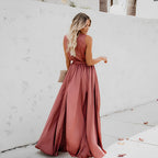 Women's Sleeveless Wrap Maxi Dress — view 4