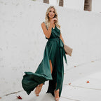 Women's Sleeveless Wrap Maxi Dress — view 2