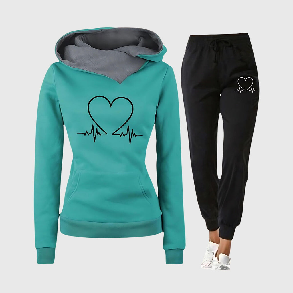 Jacqueline | Women’s Long Sleeve Hoodie Joggers Outfit Set