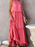 Women's Sleeveless Halter Maxi Dress — view 7