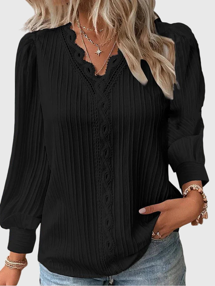 Andrea | Elegant Pullover Blouse — view 3