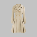Dami - Classy Double Button Long Sleeve Coat — view 6