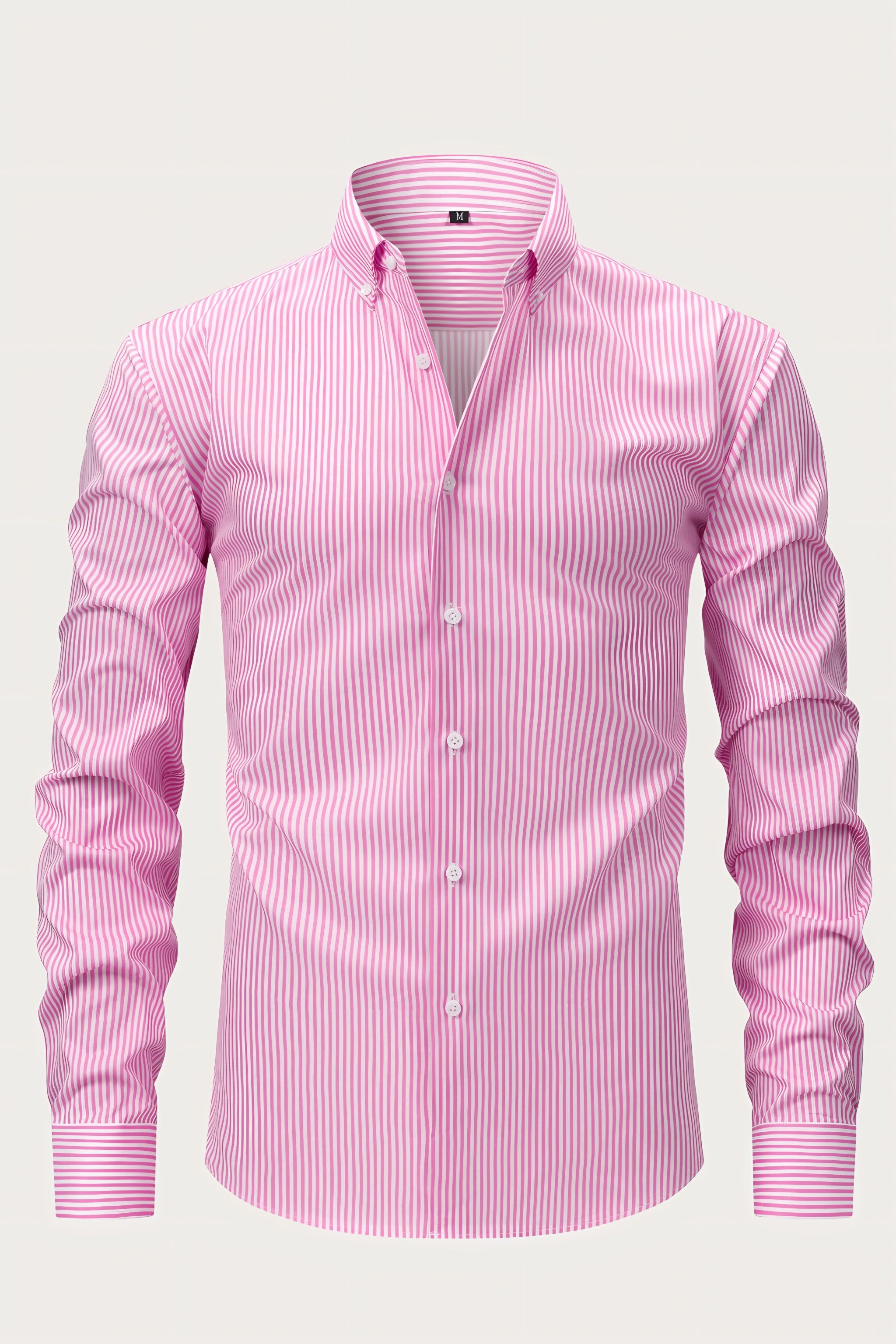Men's Long Sleeve Striped Shirt — view 4