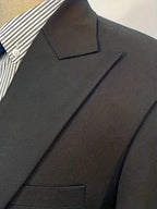 Erasmus | Men's Slim Fit Double-Breasted Three-Piece Suit Set with Waistcoat