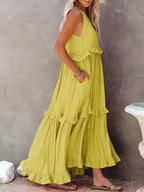Women's Sleeveless Halter Maxi Dress — view 21