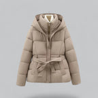 New Winter Jacket Parka Belted Coat — Warm