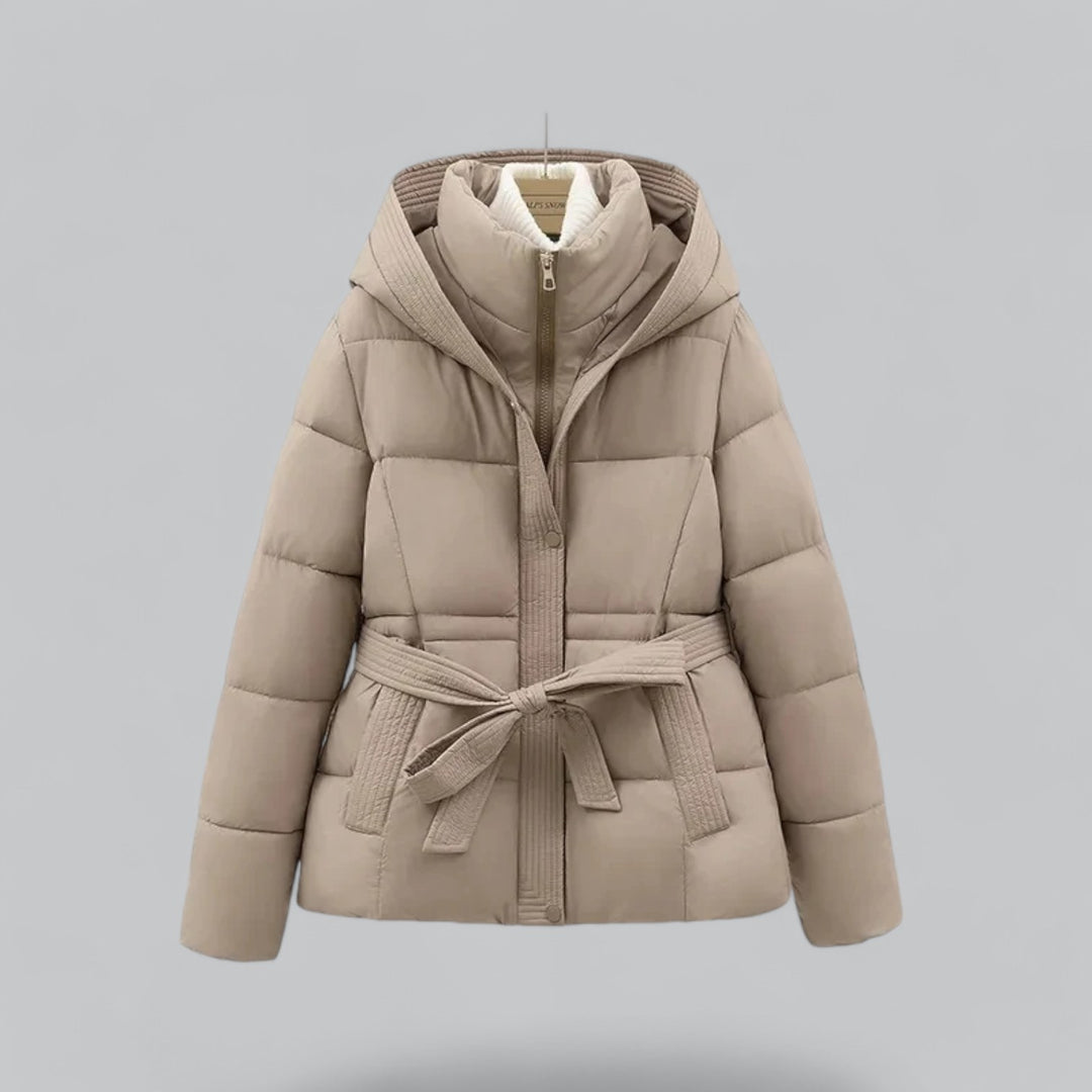 New Winter Jacket Parka Belted Coat — Warm