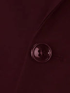 Erasmus | Men's Slim Fit Double-Breasted Three-Piece Suit Set with Waistcoat