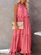 Women's Sleeveless Halter Maxi Dress — view 11