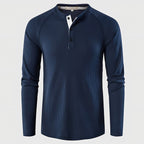 Men's Knit Long Sleeve Henley — view 2