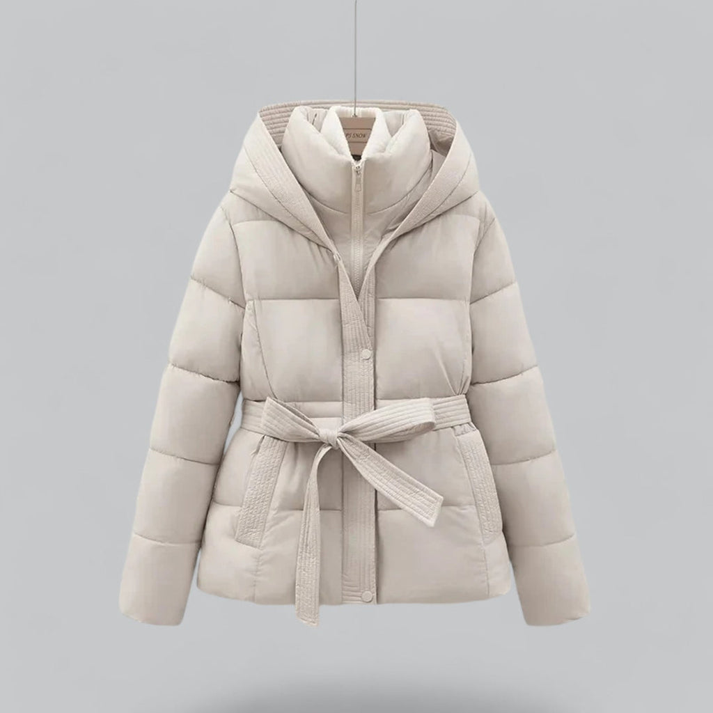New Winter Jacket Parka Belted Coat — Warm
