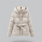 New Winter Jacket Parka Belted Coat — Warm