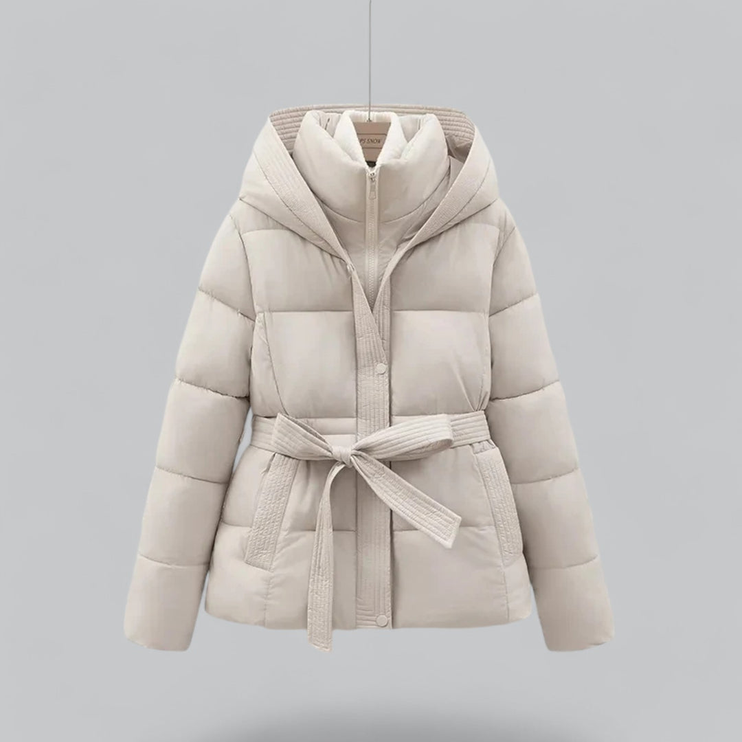 New Winter Jacket Parka Belted Coat — Warm