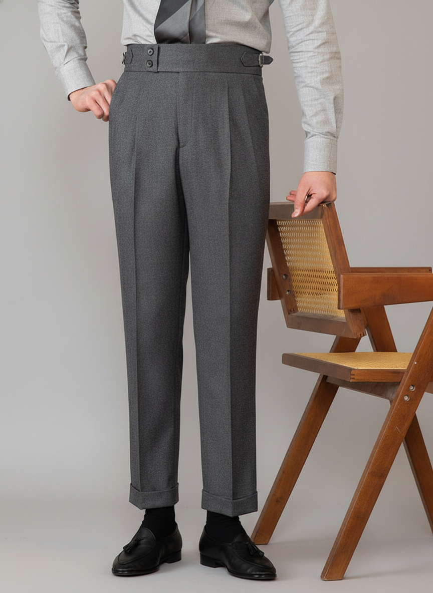 Luke | Men’s Straight Leg Tailored Trousers