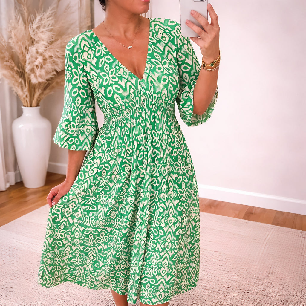 Women's A-Line V-Neck Maxi Dress — view 3